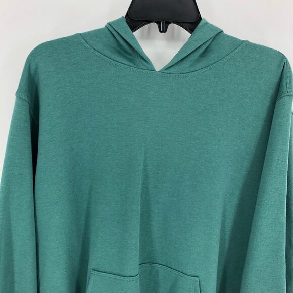 ID IDEOLOGY Women's Hoodie 3X Green Fleece Pullover Sweatshirt Pockets NWT - Picture 3 of 11